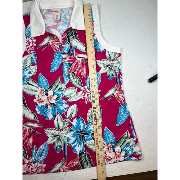 Tommy Bahama Golf women shirt UPF50 Pink quick dry moisture wicking MEDIUM - Picture 11 of 12